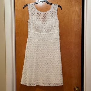 Dressbarn - Size 8 White Short Dress